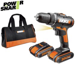 Worx - 15AH Drill Driver with 2 Batteries - 20V